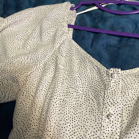 Polka dot smock summer dress - Picture 4 of 4